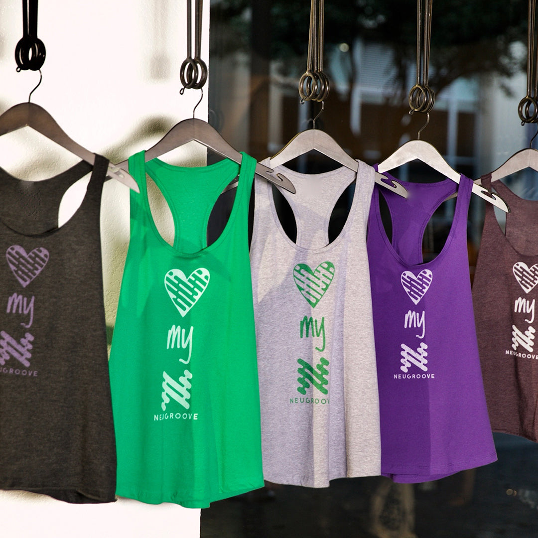 Neugroove A Worldwide Movement to "Hurt Less, Love More"; inside behind the heart of "Love My Neugroove" subtle reminders to be kind, gentle and thoughtful with your words to others, and yourself.